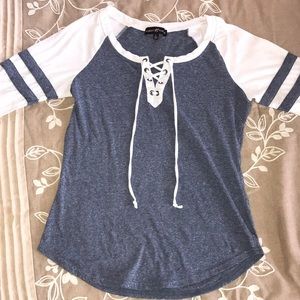 Blue Baseball Tee